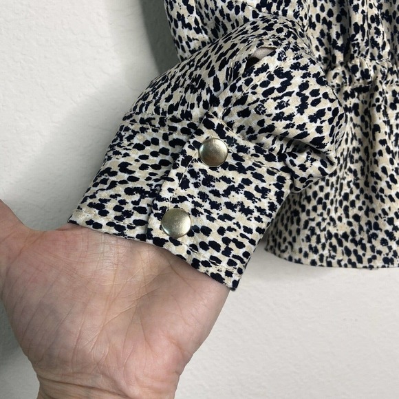 Club Monaco Animal Print Drawstring Waist Jacket XS - Picture 6 of 9
